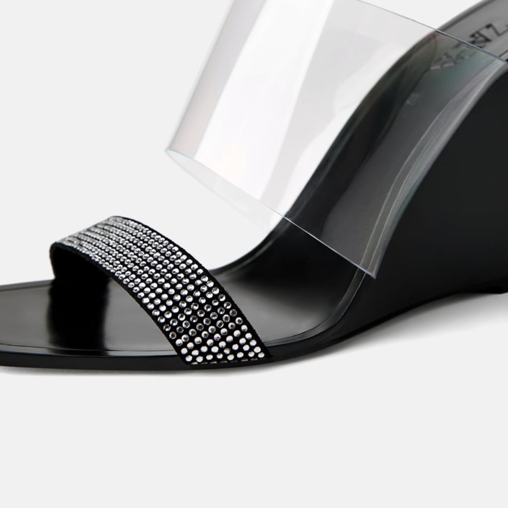 Zara Vinyl Wedges - Picture 4 of 8